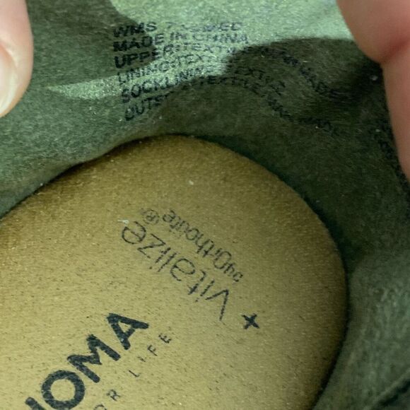 Sonoma Women's Green Vitalize Ortholite Knit Slip-On Sneakers Size 7 - Picture 13 of 16